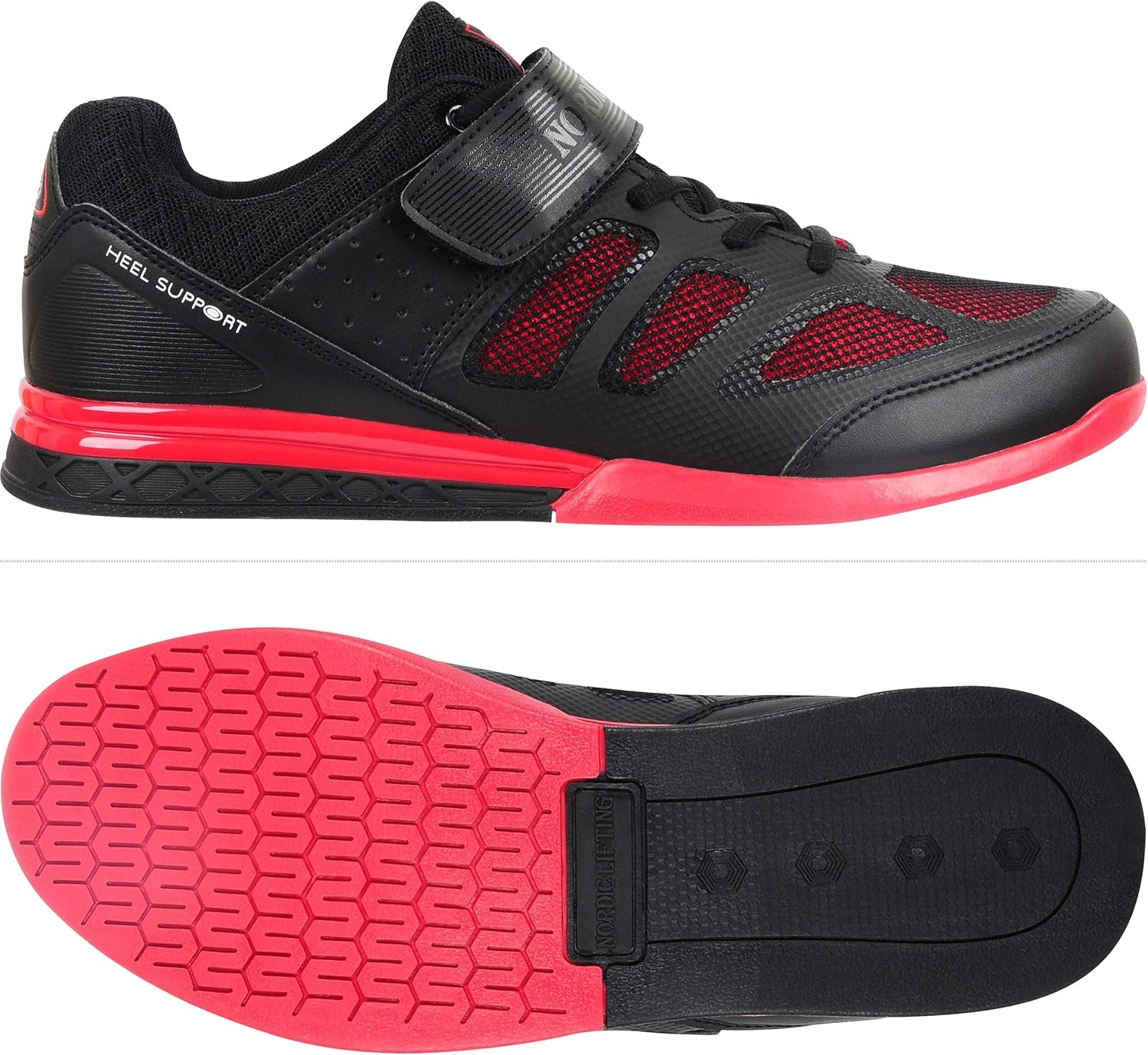 VENJA Weightlifting Shoes – Men’S Gym Shoes for Weight Lifting, Crossfit & Squats, Strength Training, Heel Support & Grip Sole for Stability