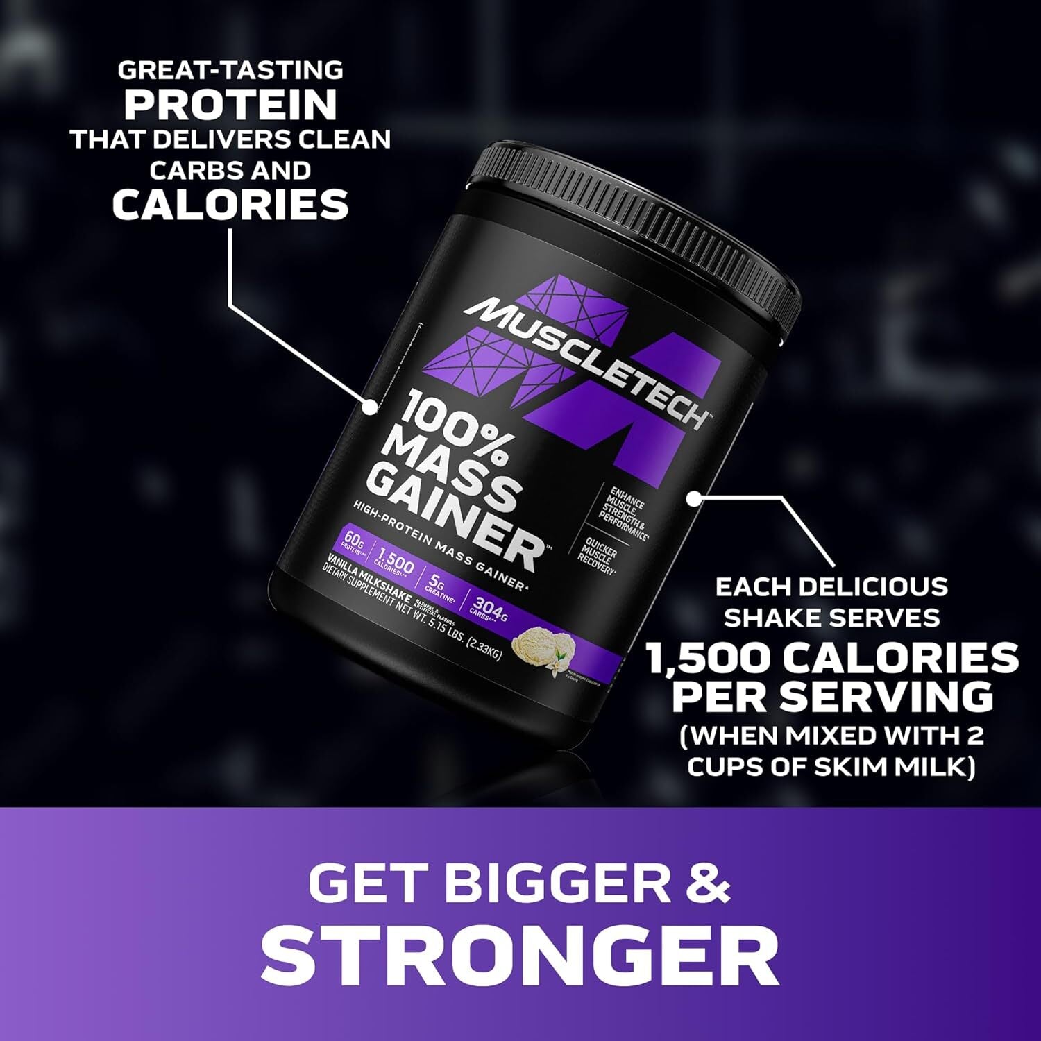 High Protein Mass Gainer for Men & Women - Protein Powder Shakes for Weight Gain