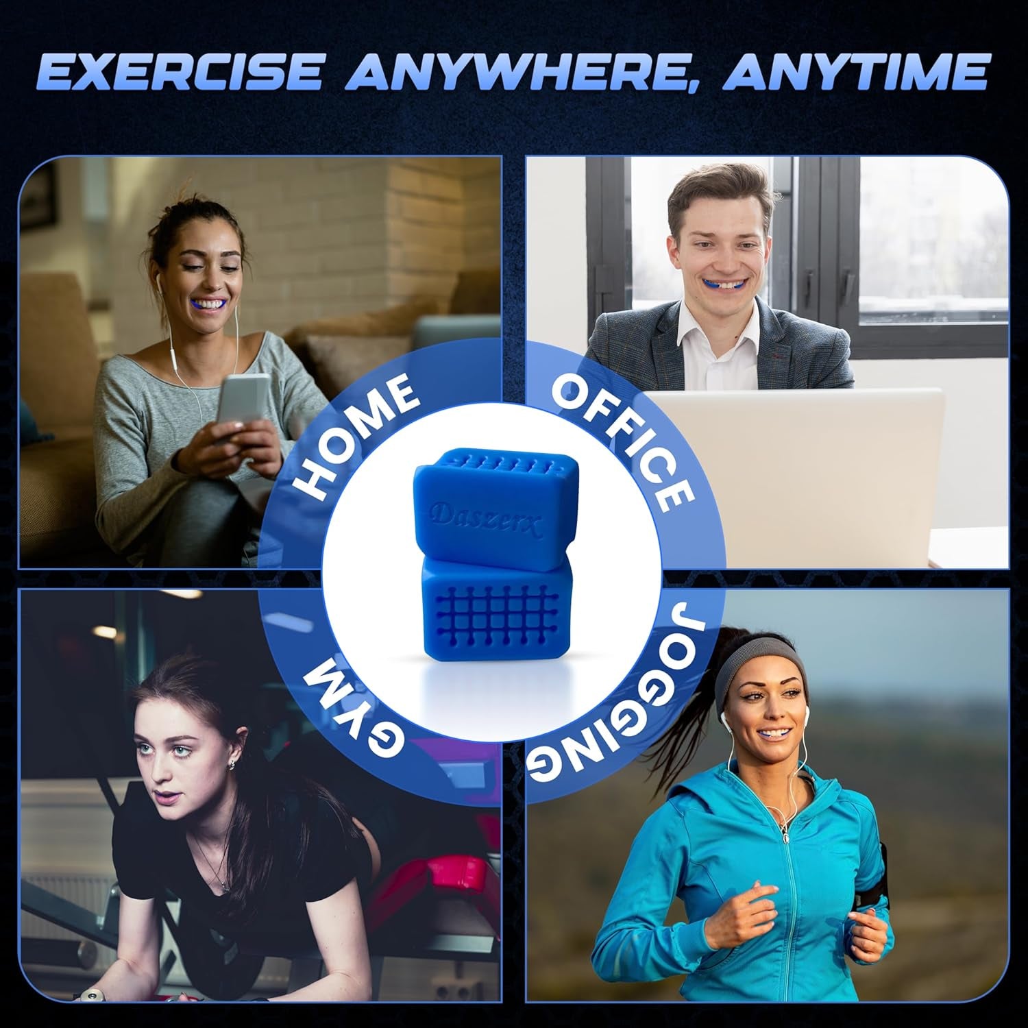 Premium Jaw Exerciser for Men & Women | 3 Resistance Levels, Silicone Jaw Traine