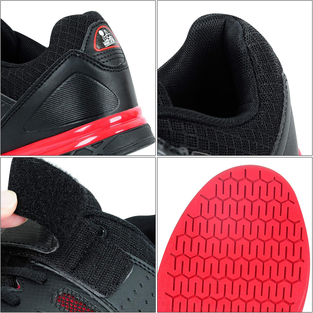 VENJA Weightlifting Shoes – Men’S Gym Shoes for Weight Lifting, Crossfit & Squats, Strength Training, Heel Support & Grip Sole for Stability